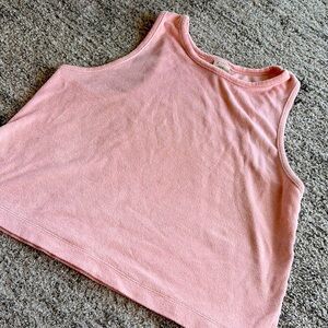 Women's LIGHT Pink Sleeveless Top 

TERRYCLOTH

CASUAL PULLOVER TANK TOP